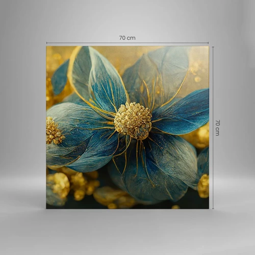 Canvas picture - Blossoming in Gold - 70x70 cm