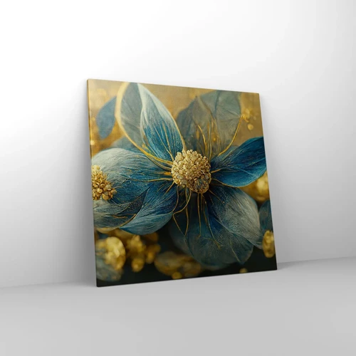 Canvas picture - Blossoming in Gold - 70x70 cm