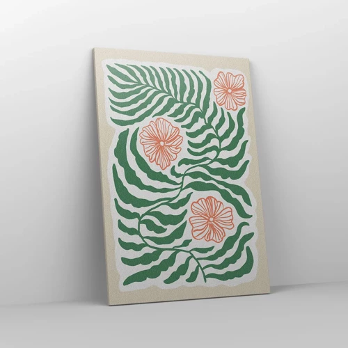 Canvas picture - Blossoming in Green - 70x100 cm