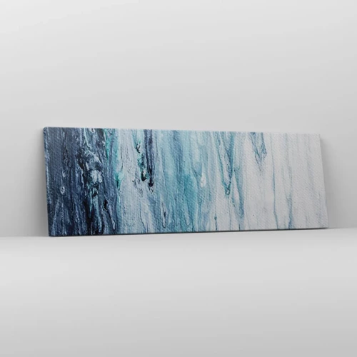 Canvas picture - Blue Icicles - 90x30 cm