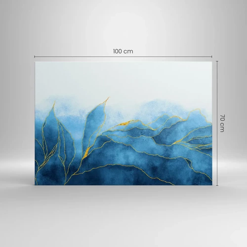 Canvas picture - Blue In Gold - 100x70 cm