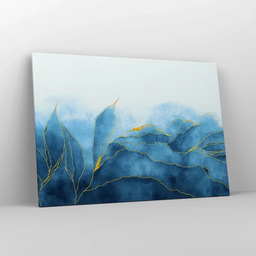 Canvas picture - Blue In Gold - 100x70 cm