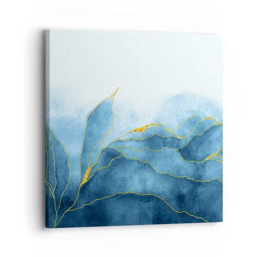 Canvas picture - Blue In Gold - 30x30 cm