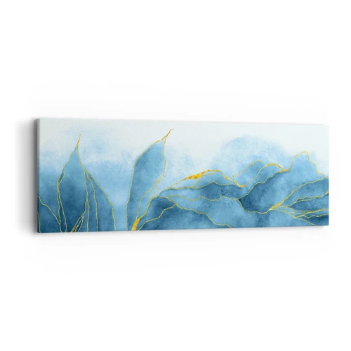 Canvas picture - Blue In Gold - 90x30 cm