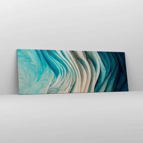 Canvas picture - Blue Insatiability - 140x50 cm