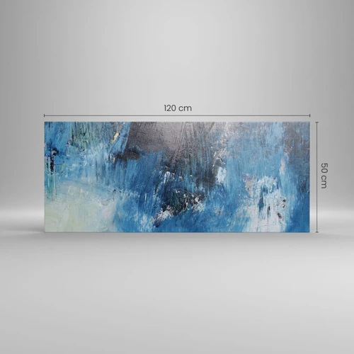 Canvas picture - Blue Rhapsody - 120x50 cm