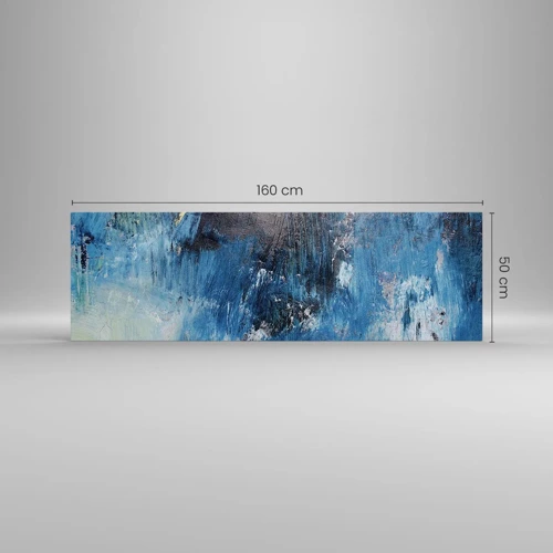 Canvas picture - Blue Rhapsody - 160x50 cm