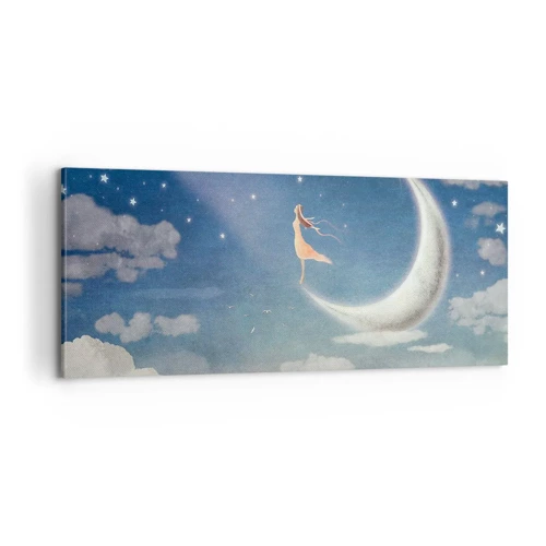 Canvas picture - Blue Suitor - 100x40 cm