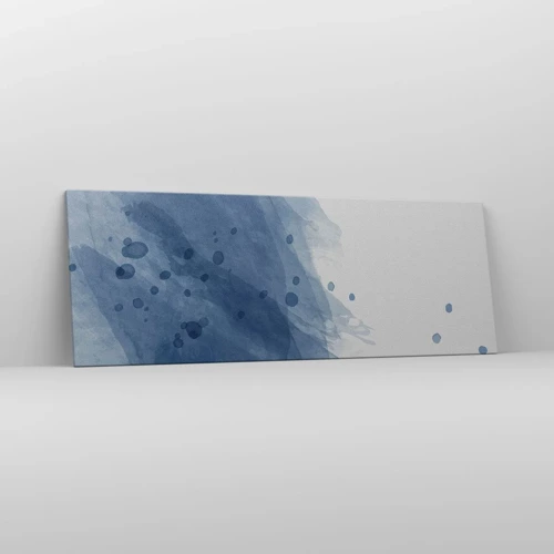 Canvas picture - Blue Tulle - 140x50 cm