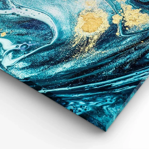 Canvas picture - Blue Whirl - 120x80 cm