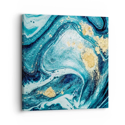 Canvas picture - Blue Whirl - 30x30 cm