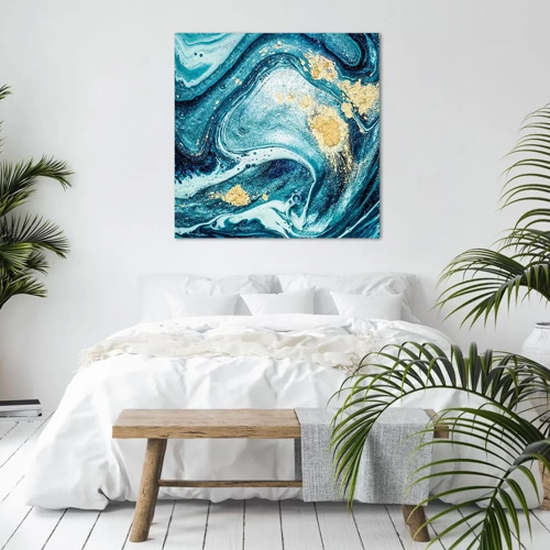 Canvas picture - Blue Whirl - 60x60 cm