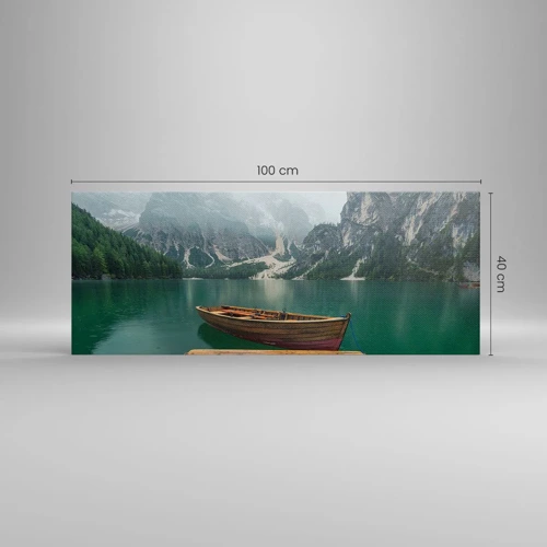 Canvas picture - Boat Found Solitude - 100x40 cm