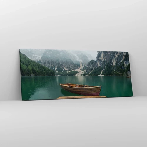 Canvas picture - Boat Found Solitude - 100x40 cm