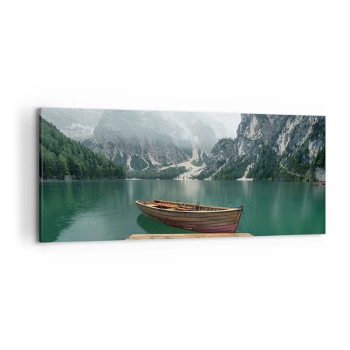 Canvas picture - Boat Found Solitude - 120x50 cm