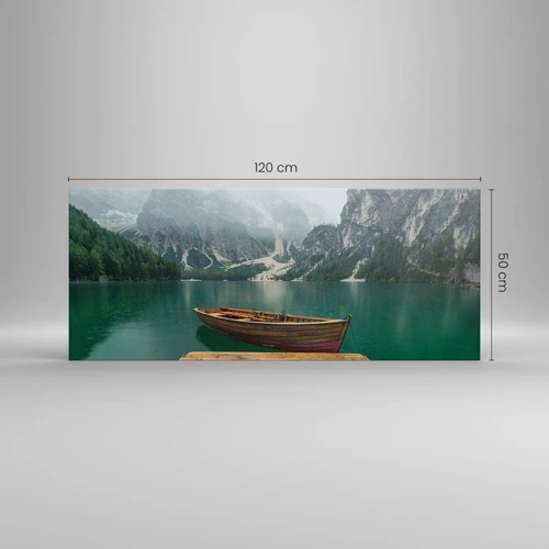 Canvas picture - Boat Found Solitude - 120x50 cm