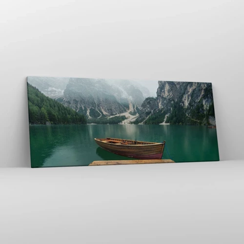 Canvas picture - Boat Found Solitude - 120x50 cm