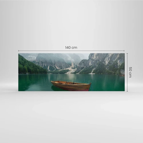 Canvas picture - Boat Found Solitude - 140x50 cm