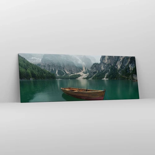 Canvas picture - Boat Found Solitude - 140x50 cm