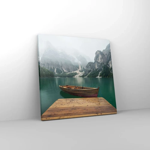 Canvas picture - Boat Found Solitude - 30x30 cm