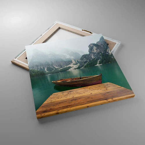 Canvas picture - Boat Found Solitude - 50x50 cm