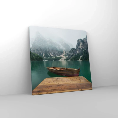 Canvas picture - Boat Found Solitude - 50x50 cm