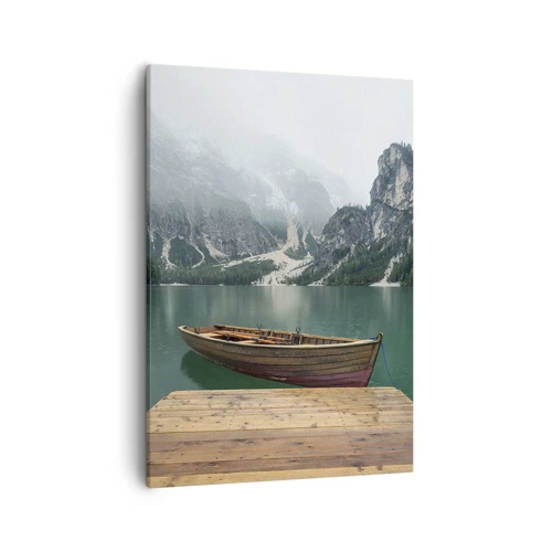 Canvas picture - Boat Found Solitude - 50x70 cm