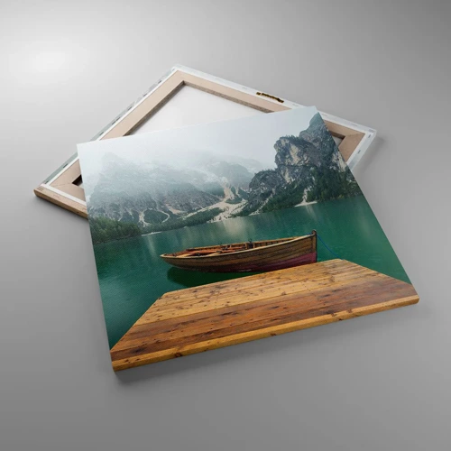 Canvas picture - Boat Found Solitude - 60x60 cm