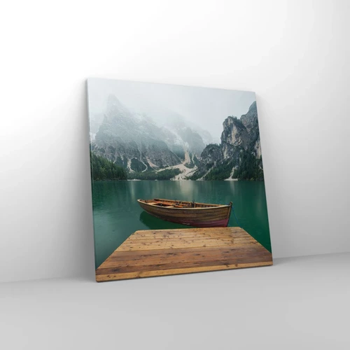 Canvas picture - Boat Found Solitude - 60x60 cm