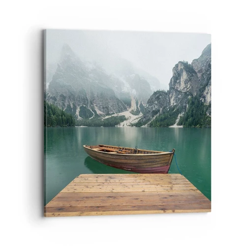 Canvas picture - Boat Found Solitude - 70x70 cm