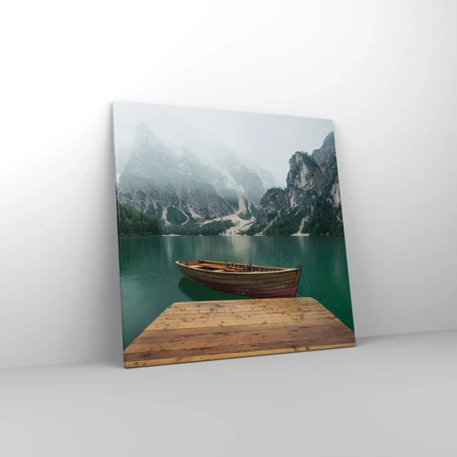 Canvas picture - Boat Found Solitude - 70x70 cm