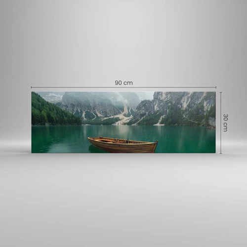 Canvas picture - Boat Found Solitude - 90x30 cm