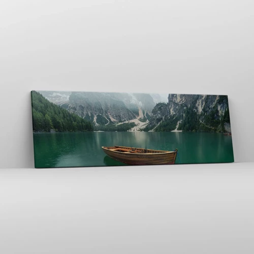 Canvas picture - Boat Found Solitude - 90x30 cm