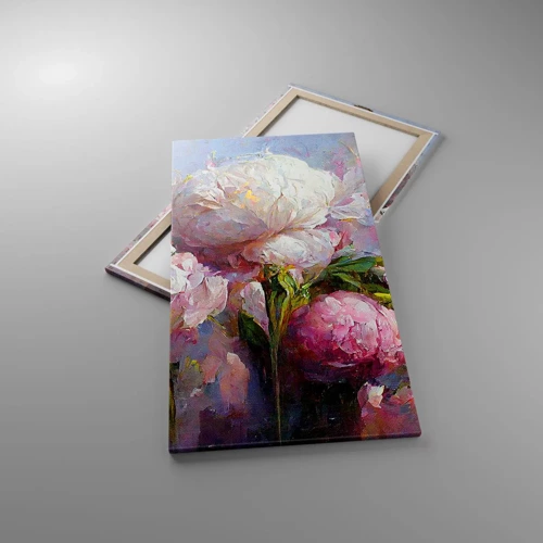 Canvas picture - Bouquet Bubbling with Life - 65x120 cm