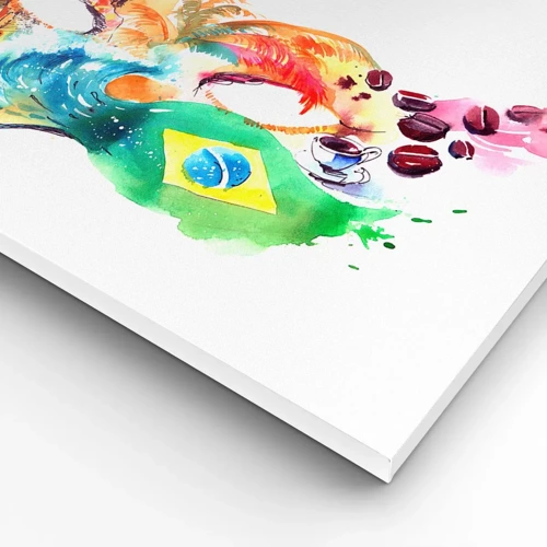 Canvas picture - Brasil Welcomes with Smaba - 70x100 cm