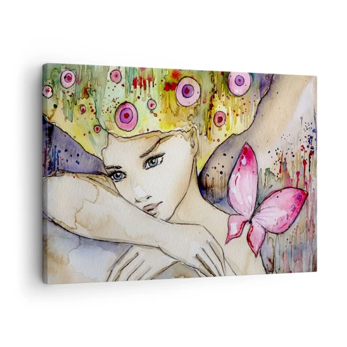 Canvas picture - Butterfly Princess - 70x50 cm