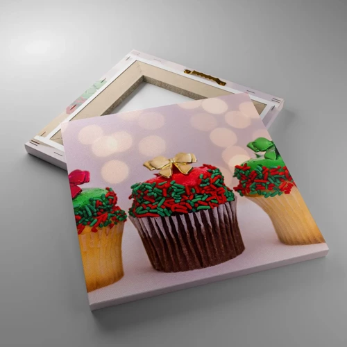 Canvas picture - Cakes with a Bow - 30x30 cm