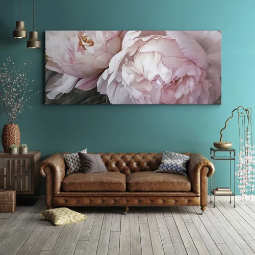 Canvas picture - Captured in Full Bloom - 100x40 cm