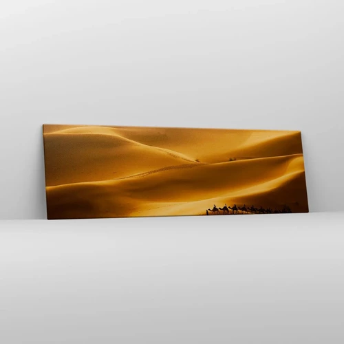 Canvas picture - Caravan on the Waves of a Desert - 160x50 cm