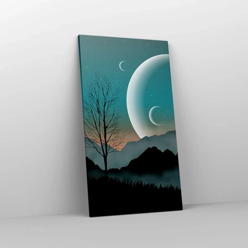 Canvas picture - Carnival of a Starry Night - 45x80 cm