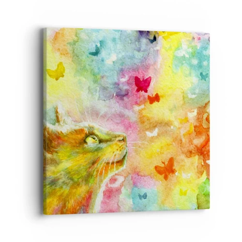 Canvas picture - Cat's Dream - 40x40 cm