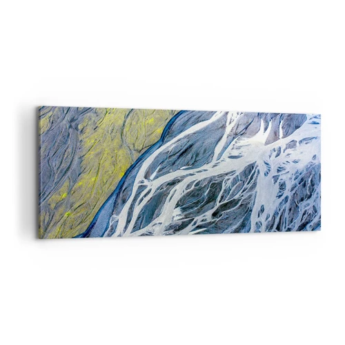 Canvas picture - Cave Paintings of Nature - 100x40 cm