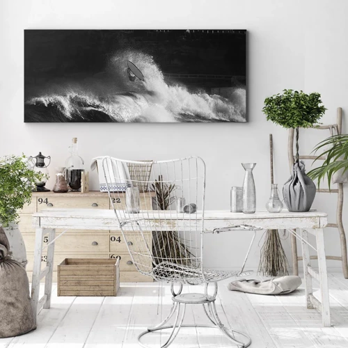 Canvas picture - Challenge Accepted! - 100x40 cm