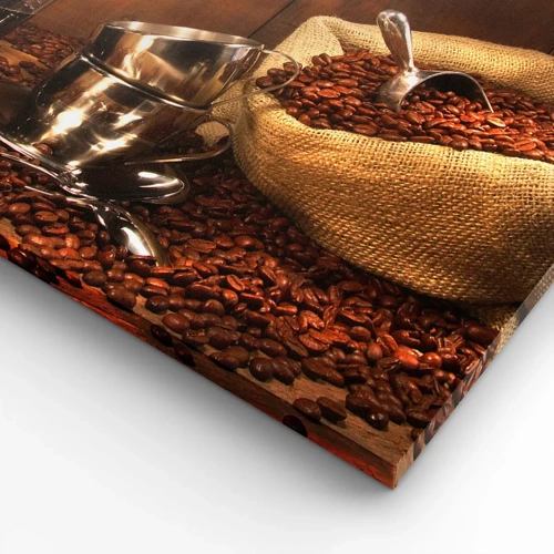 Canvas picture - Charm of Coffee - aroma and flavour - 65x120 cm