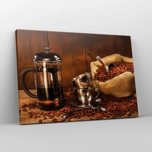 Canvas picture - Charm of Coffee - aroma and flavour - 70x50 cm