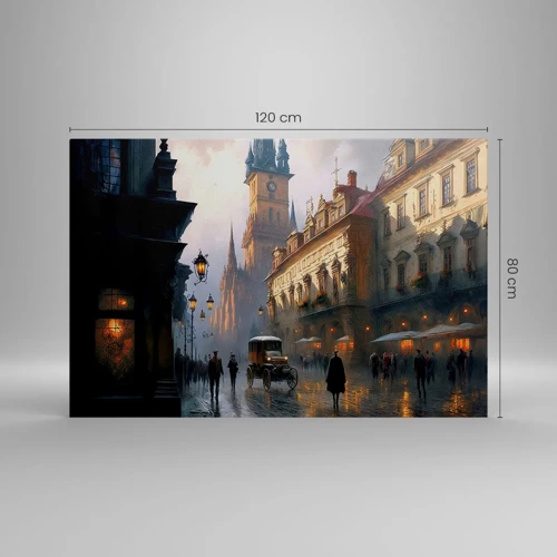 Canvas picture - Charm of Evening in Prague - 120x80 cm