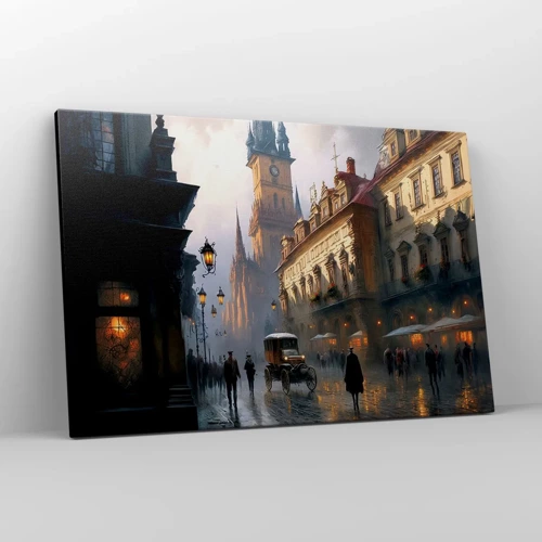 Canvas picture - Charm of Evening in Prague - 120x80 cm