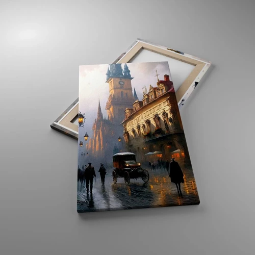 Canvas picture - Charm of Evening in Prague - 45x80 cm