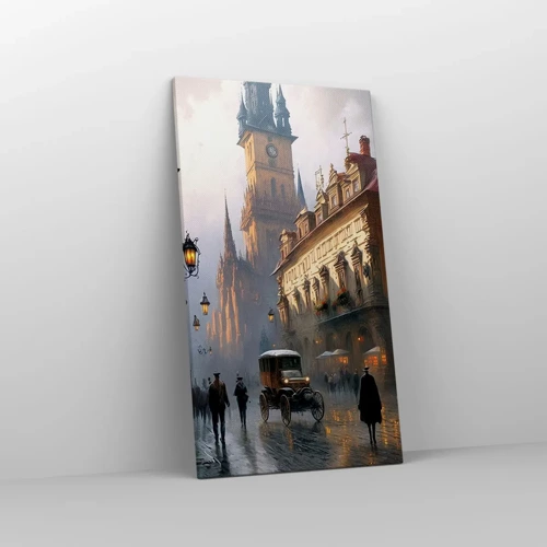 Canvas picture - Charm of Evening in Prague - 45x80 cm