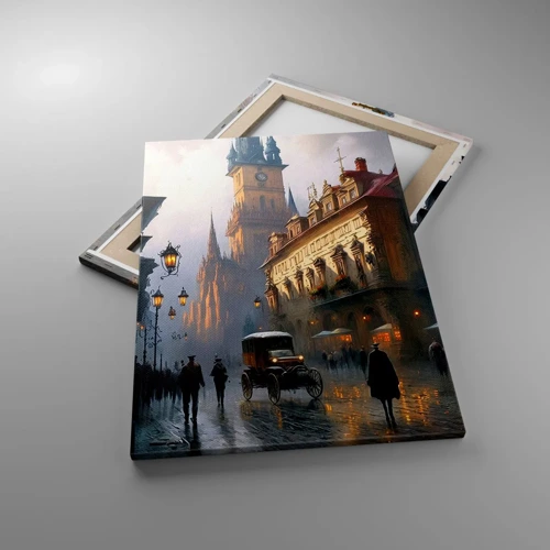 Canvas picture - Charm of Evening in Prague - 50x70 cm